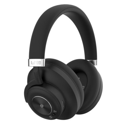 Cuffie Coolsound Pro Series W100 Bluetooth 5.0 con Microfono - Cancellazione del Rumore - Autonomia fino a 15h - Lettore di Schede MicroSD - Archetto Regolabile - Cuscinetti Imbottiti