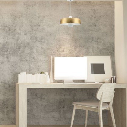 V-TAC Lampadario LED a Scodella in Metallo 7W Colore Oro 4000K