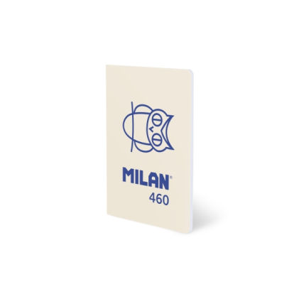Milan 460 Dal 1918 - Quaderno formato A5 con rilegatura a punti metallici e 24 fogli bianchi da 95 g - Beige