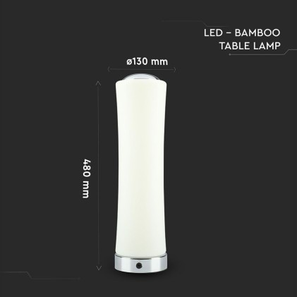 V-TAC Lampada LED da Tavolo 18W con Comando Touch e Alimentatore 3000K Dimmerabile
