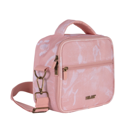 Borsa termica per alimenti Milan Lava da 3,5 litri - Include 3 contenitori - 23x20x11 cm - Rosa
