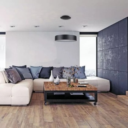 V-TAC Lampadario LED a Sospensione Circolare 30W in Metallo Colore Nero d: 60cm h: 120cm 3000K