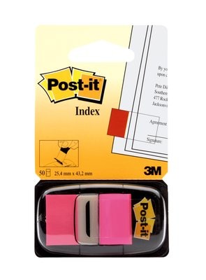 Post-it Index Medium Rosa - dispenser da 50 segnapagina