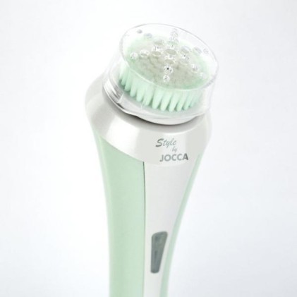 Set per la pulizia del viso Jocca - 4 testine per usi diversi - 2 velocit&agrave; - Include base di ricarica
