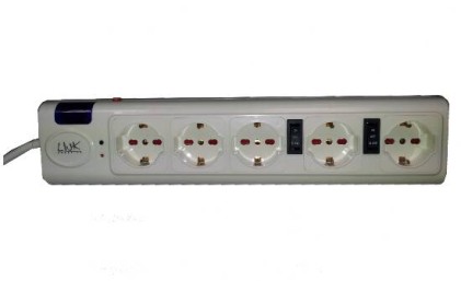 Multipresa 5 Posizioni (4 Slave 1 Master) Con Spegnimento Dispositivi A Catena