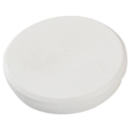 Dahle 95532 Confezione da 10 magneti per lavagna bianca - diametro 32 mm - colore bianco