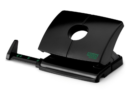 Perforatrice Novus B 220 re+new - Realizzata con plastica riciclata - Fino a 20 fogli - Scala superiore - Svuotamento facile - Perforatori da 5,5 mm