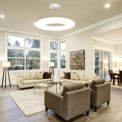 V-TAC Lampadario LED a Sospensione Circolare 105W Colore Bianco 3000K Triac Dimmerabile