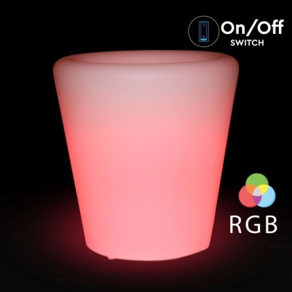 V-TAC Vaso LED 1W RGB con Telecomando IR 24 Tasti e Alimentatore IP54 Dimmerabile