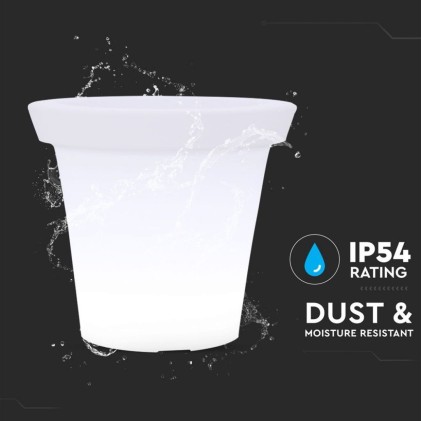 V-TAC Vaso LED 3W RGB con Telecomando IR 24 Tasti e Alimentatore IP67 Dimmerabile