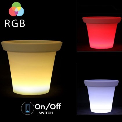 V-TAC Vaso LED 3W RGB con Telecomando IR 24 Tasti e Alimentatore IP67 Dimmerabile