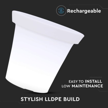 V-TAC Vaso LED 3W RGB con Telecomando IR 24 Tasti e Alimentatore IP67 Dimmerabile