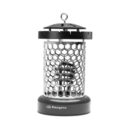 Orbegozo LO 8005 Riscaldatore elettrico compatto e sicuro - Potenza 400W - Gancio integrato - Griglia di sicurezza - 2 livelli di calore - 145x250x155mm - Nero