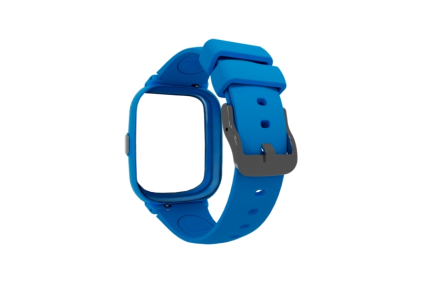 Cinturino in silicone liscio Savefamily per Iconic Plus 2 - Blu