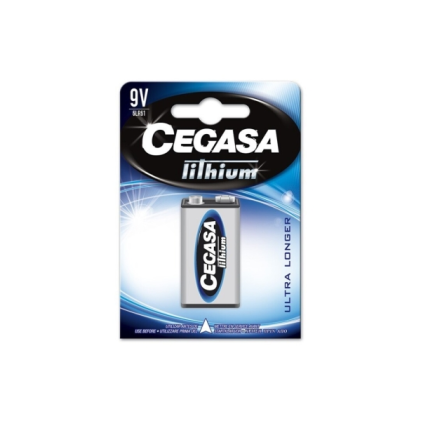 Cegasa Lithium Confezione da 1 batteria al litio 6LR61 9V