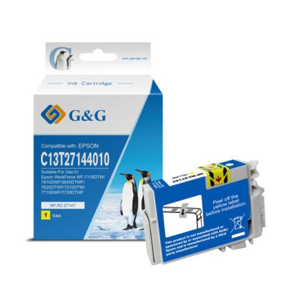 Cartuccia d'inchiostro generica gialla G&G Epson T2714/T2704 (27XL) - Sostituisce C13T27144012/C13T27044012