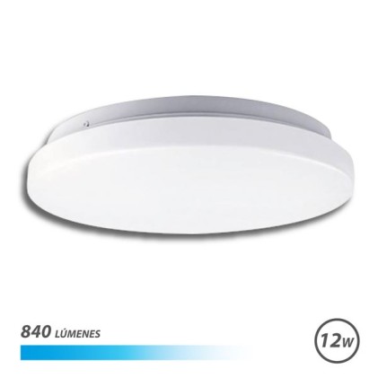 Elbat Lampada da Soffitto Rotonda LED 12W 840lm - 6500K Luce Fredda - Diametro 23cm