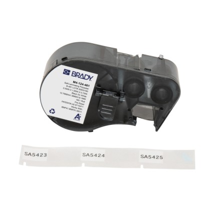 Nastro adesivo autolaminante in poliestere originale Brady M4-124-461 per laboratorio - Testo nero su sfondo bianco - Larghezza 41,91 mm x Altezza 12,70 mm