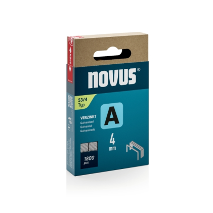 Confezione da 1800 punti metallici zincati Novus A Tipo 53, lunghezza 5 3/4 pollici, gambo da 4 mm.