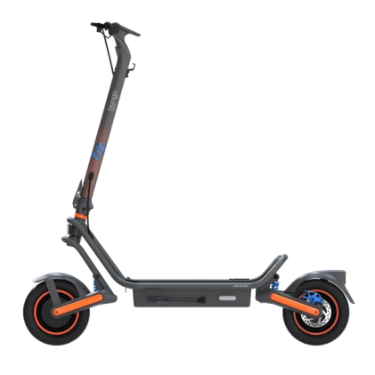 Monopattino elettrico connesso Cecotec Bongo GS75 2x2 XXL - 1000W - Pedana ultra larga - Autonomia di 65 km - Doppia sospensione - Pneumatici da 10" - Omologato DGT - Controllabile tramite app - Nero e arancione
