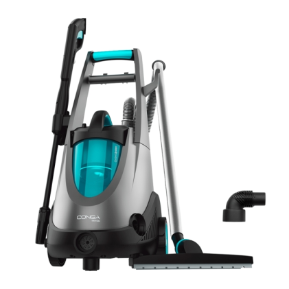 Idropulitrice Cecotec Conga Triton 4000 UltraClean 4 in 1 - 1500W - 15kPa - Funzione soffiante - Pressione 120 bar - Portata 360 l/h - Aspira solidi e liquidi - Include accessori - Nero e grigio