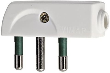 Spina Tripolare 16A Italiana 90&deg; Piatta