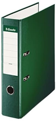 Esselte raccoglitore - Formato A4 - 75mm - Capacità 500 fogli - Colore verde