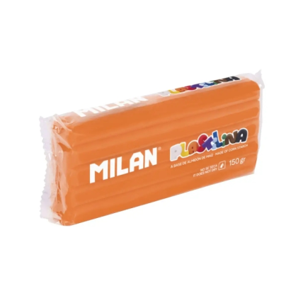 Pasta modellabile Milan 150g in stick - Base di amido di mais - Senza glutine - Miscelabile - Colore arancione