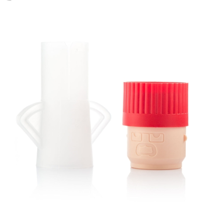 Innovagoods Fuming Chef Detergente per microonde - Polipropilene - Da usare con acqua e aceto - Facile da pulire - Indicatore di livello - 6,5x15,5x11 cm - Bianco