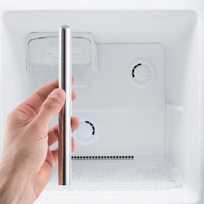 Innovagoods Refrigeratore per vino con aeratore - Doppia funzione - Acciaio inossidabile e ABS - Compatto e portatile - 2,5x12x1,5 cm - Bianco
