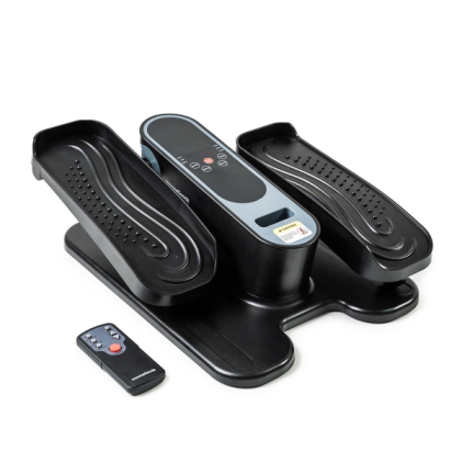 Mini Ellittica Elettrica Innovagoods Velora 4000 - Telecomando - 5 Velocit&agrave; - 3 Programmi Automatici - Pedalata Bidirezionale - Schermo LCD - Grigio e Nero