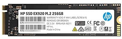 HP SSD EX920 256GB M.2 PCIe Gen3 x4 NVMe 3200/1200 MB/s