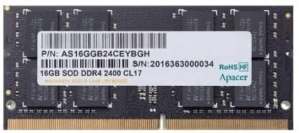 APACER DDR4 16GB 2400MHz CL17 SODIMM 1.2V