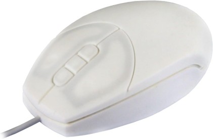 Mouse Active Key Medical Cable AK-PMT1LB-US-W - completamente sigillato - emulazione rotella di scorrimento (3 pulsanti) - bianco