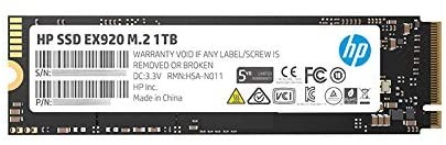 HP SSD EX920 1TB M.2 PCIe Gen3 x4 NVMe 3200/1800 MB/s