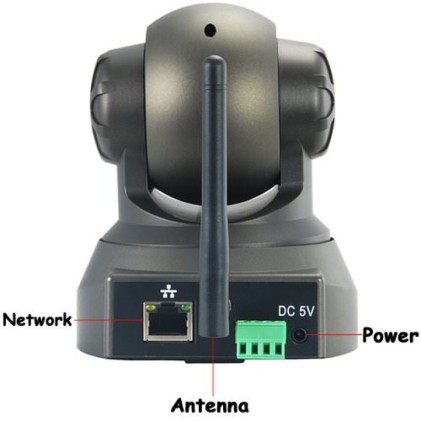 Telecamera LKM Security Wifi IP Wireless Camera Videosorveglianza  Motorizzata Pan Tilt Interno Colore Nero Connettore I/O P2P QRCode