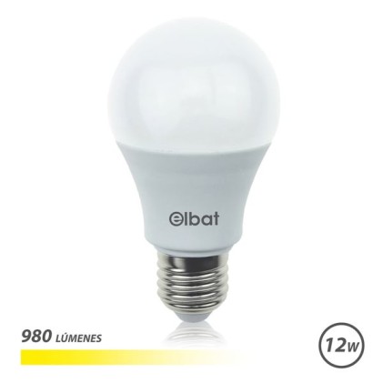 Lampadina LED Elbat A60 12W E27 980lm - 3000K Luce Calda