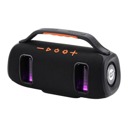 Coolsound BraveBox True Wireless Bluetooth Speaker 15W - Fino a 3 ore di durata della batteria - Ingressi USB, MicroSD e Aux - Chiamate in vivavoce con microfono integrato - Illuminazione RGB - Nero