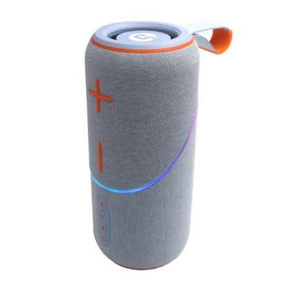 Altoparlante Bluetooth wireless Coolsound Rainbow Beat da 20 W - Fino a 3 ore di autonomia - Ingressi USB, MicroSD e Aux - Chiamate in vivavoce - Radio FM - Illuminazione RGB - Blu