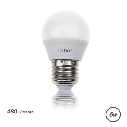 Lampadina LED Elbat G45 6W E27 480lm - Luce Bianca 4000K