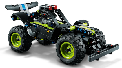LEGO 42118 Monster Jam Grave Digger, 212 pezzi, Kit 2 in 1 da Truck a Buggy Fuoristrada con Azione Pull-Back