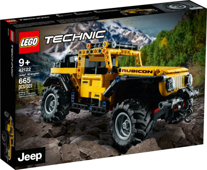 LEGO 42122 Jeep Wrangler, 665 pezzi, Macchina Giocattolo, Set da Costruzione SUV Fuoristrada
