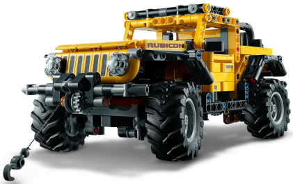 LEGO 42122 Jeep Wrangler, 665 pezzi, Macchina Giocattolo, Set da Costruzione SUV Fuoristrada