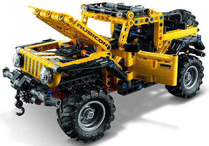 LEGO 42122 Jeep Wrangler, 665 pezzi, Macchina Giocattolo, Set da Costruzione SUV Fuoristrada
