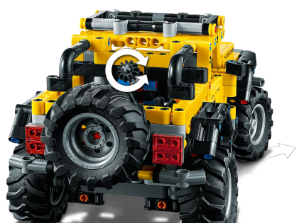 LEGO 42122 Jeep Wrangler, 665 pezzi, Macchina Giocattolo, Set da Costruzione SUV Fuoristrada