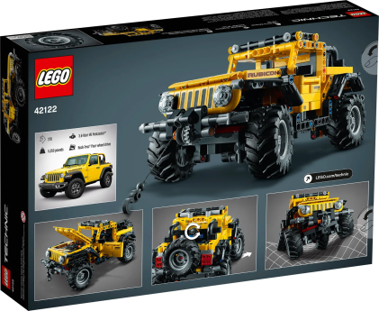 LEGO 42122 Jeep Wrangler, 665 pezzi, Macchina Giocattolo, Set da Costruzione SUV Fuoristrada