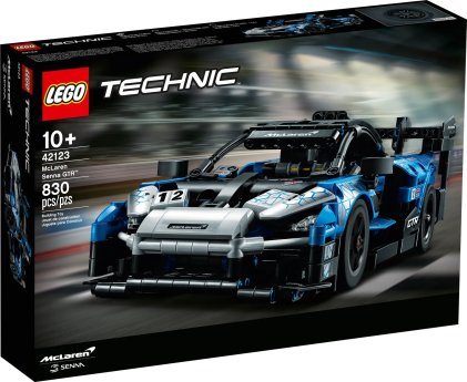 LEGO 42123 McLaren Senna GTR, 830 pezzi, Auto da Corsa da Collezione, Modello da Costruire