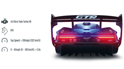 LEGO 42123 McLaren Senna GTR, 830 pezzi, Auto da Corsa da Collezione, Modello da Costruire