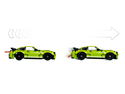 LEGO 42138 Ford Mustang Shelby GT500, 544 pezzi, Modellino Auto da Costruire, Macchina Giocattolo con App AR