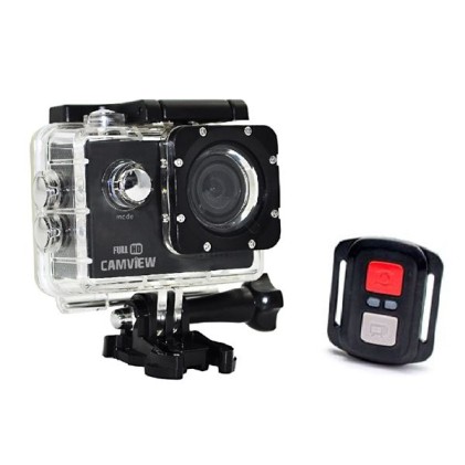 Videocamera sportiva WiFi Camview 4K 20MP - Sensore Sony 179 - USB, mini-HDMI - Angolo 170&deg; - Telecomando - subacquea da 30 m con custodia - Schermo LCD da 2"